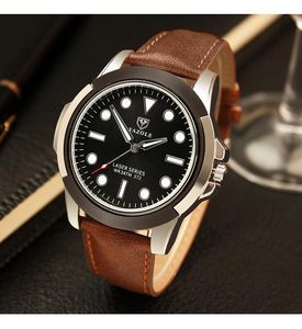 Armbandsur Relogio Masculino Luminous Watches Mens 2022 Watch Men Quartz Balck Leather Clock Reloj HOMBRE 372