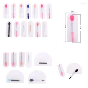 Pincéis de maquiagem Brush Aplicador de Lips de Silicone portátil com Eva Bag Cosmetic Beauty Tools Care
