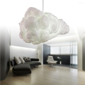 Cloud Light Lampa Sufit Wisior Pływający bawełniany wiszący oświetlenie żyrandol światła sypialnia dekoracyjne nordyckie dzieciaki