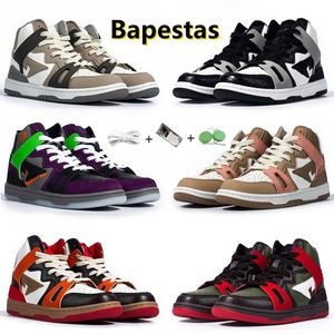 Casual Shoe Bapestas Sta 93 High Men Women Ape Running Shoes Black Light Gray Brun Halloween Olive Green Red Orange Mens Classic Outdoor Trainer Sports Sneakers 36-45