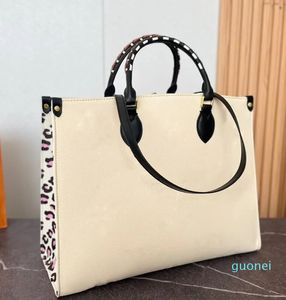 borsa della borsa del progettista borse del modello del leopardo della pochette di Onthego borse a tracolla casuali del cuoio del PVC delle donne cruciformi calde della borsa grande