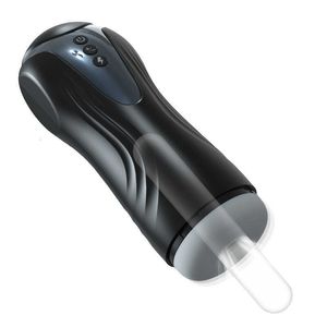 Massager zabawek seksu Nowy pełny autoutomatyczny kubek samolotów dla mężczyzn produktów elektrycznych głębokich gardła na kołdrę