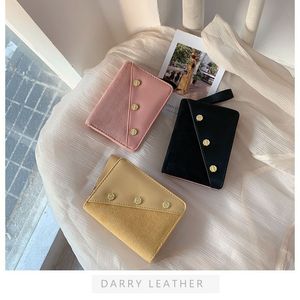 Designer Purse Women's Short Personalizeds Fashion Korean Version Small Wallet dragkedja handväska kortväska