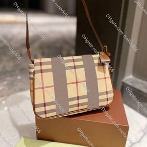 Torebki fashion casual Vintage plaid Płócienna skórzana torba Wysokiej jakości unikalne Designerskie torby na ramię Luksusowy portfel damska Torba na ramię Hobo Totes portmonetki