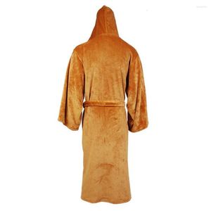 Herren-Nachtwäsche, einfache männliche Flanell-Robe, langärmelig, waschbar, Sternmuster, Taschen, Bademantel, bequem, für Männer für Schlafzimmer