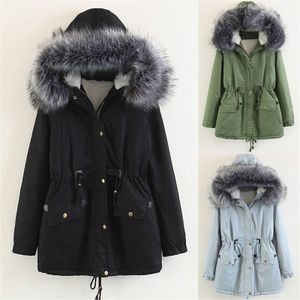 As jaquetas de lã de Parka de Parka feminino Full Zip Study Windbreaker espessado sobrecuito de cor sólido de inverno moderno alinhado 221207