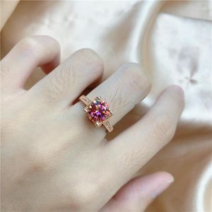 Cluster Rings ring Moissanite 925 Sterling Silver Original Jewelry Zircon Factory Outlet Superior Quality Women's