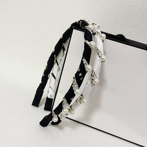 Japanese simple design hair Hoop fashion designer Head Scarf popular brand Hairpin advanced cloth hair accessories hand woven Braid headband gift for women