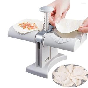 Baking Tools Automatic Dumpling Maker Double Head Press Ravioli Mold Save Time Dumplings Empanadas Quickly Machine