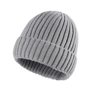 winter warm parent-child hat mum kids baby soft stretch woolen knit beanie cap solid color skully hat waterproof casual Acrylic gorro caps