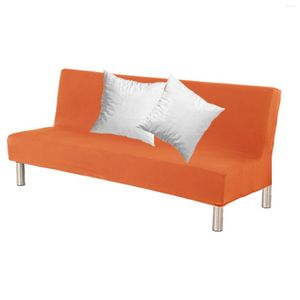 Stol täcker armlöst futon cover soffa madrass soffa ingen armar säng dammskydd elastiska möbler