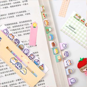 PCS Multicolor Kawaii Cartoon Fruit Flower Writable Sticky Notes Index for Pages Book Mark Classification