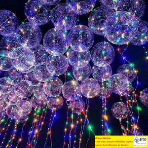 Bobo Ball Wave LED 문자열 5 미터 풍선 조명 크리스마스 할로윈 웨딩 파티 홈 장식을위한 배터리
