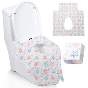 10PC Portable Toilet Seat Cover Business Travel Disposable Waterproof Pad Mat 1223799