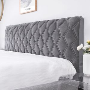 Bedspread Allinclusive Super Soft Smooth Quilted Head Cover Thicken Velvet Headboard Solid Color Bed Back Dust Protector 221207