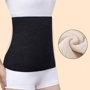 Shapers feminino de inverno Cinturão quente pelúcia de dupla camada engrossa Mulheres cintura mais quente lombar lombar Protetor de estômago Protetor