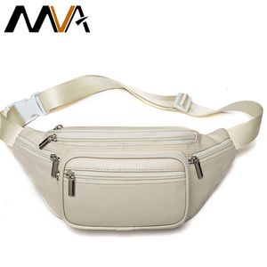 حقائب الخصر MVA حزام جلدي أصلي للنساء فاني حزمة في الهاتف BUMBAG 221208