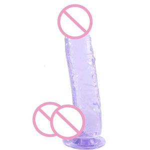 Sex Toy Dildo Waterproof Realistyczne wtyczki z kubkiem ssącym dla pary lesbijek dorosły masturbujący zabawki