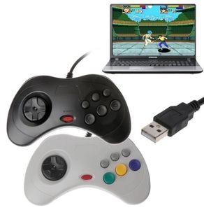 USB Klasik Gamepad Kablolu Oyun Denetleyicisi Joypad Sega Satürn PC Dizüstü Bilgisayar Y11239154567