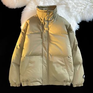 Męskie Parkas Zima swobodna moda ciepła przycięta puffer kurtka podróżna płaszcz harajuku gość gęstość bawełny dla mężczyzn 221207