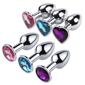 Sex toy Dildo Mini Sexy Jelly Color Metal Anal Plug Dilator for Adult Men and Women Fun Flirting Masturbation Toys Gay