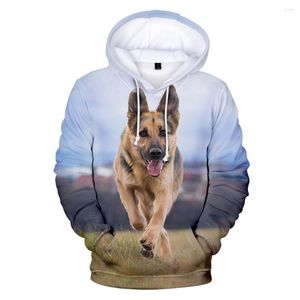 Men's Hoodies German Shepherd Cute Pet Dog Sweatshirt Boy/Girl Cool 3D Design Casual Fashion Autumn Winter Coat