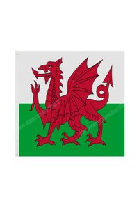 Flaga Walii Welsh Dragon Banner UK Wielka Brytania Lwa
