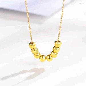 Chains K Gold Necklace Chain Price Yellow Sale Pure Au750 Pendant Gift For Women X0006