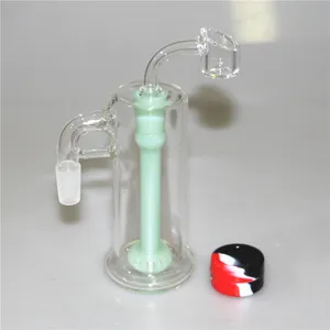 Hookah Glass Bong Rurka wodna RILE OLEJE OLEJESKA ASH CATHER 14 mm Glass Bowl Kwarc Banger Silikonowy pojemnik