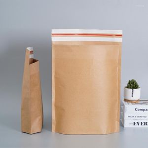 Gift Wrap 10PCS Kraft Paper Envelopes Bags Clothing Mailer Packaging Envelope Self-adhesive Bag Business Supplies