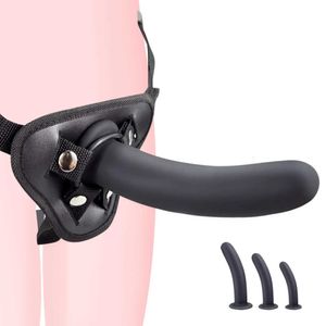 Vibratorkvinnrem på dildo Soft Silicone Penis med Strongsuction Cup Strapon Lesbiska vuxna sexleksaker för kvinnlig Ockh