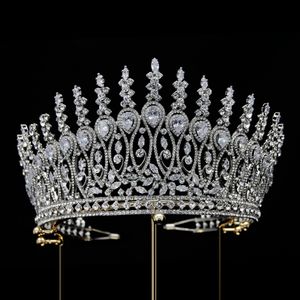 Zircon Crown Crystals Wedding Bridal Tiara Hårtillbehör