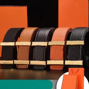 Cinture designer cinghie top cowhide moda versatile h lettera di fibbia rame maschile per la cintura vera e propria accessori per cintura in pelle genuina cassetta regalo deluxe