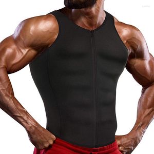 Men's Body Shapers Sports Trainer Shirts Slimming Top Belt Wear Abdomen Neoprene Sauna Men's Waist Clothes Fitness Corset Bodysuit Vest