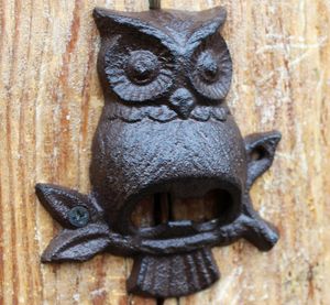 4 Pieces Cast Iron Owl Bottle Opener Wall Mount Beer Opener Cabin Lodge Decor Home Bar Pub Club Soda Vintage Antique Style Animal 8806558