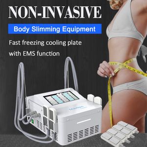 Cryo EMS dubbel haka reducer fett upplösande kropp konturering muskelbyggnad cryolipolysis system kylmaskin