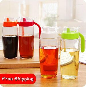 Storage Bottles Large Household Glass Jar With Handle And Lid Leak Oiler Kitchen Accessories Seasoning Mason Oil Bottle Vinegar Sauce