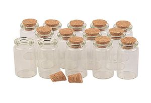 Sm￥ glashantverk flaskor med korkar mini parfymer flaskor 100 st 2255125mm 12ml5554659