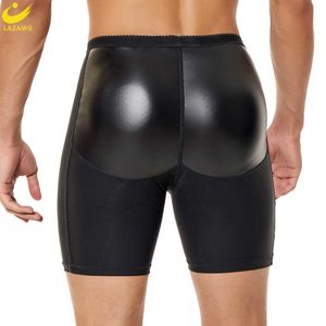 Modelador de cintura e barriga LAZAWG Men Push Up Booty Lifting Panty com almofadas Controle Hip Enhancer Shorts levantador de bumbum Roupa íntima emagrecedora 221208