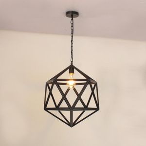 Pendant Lamps 2022 Post Modern Black Iron Led Light Hanglamp Nordic Lamp Industrial Bird Rope Loft Decor Hanging