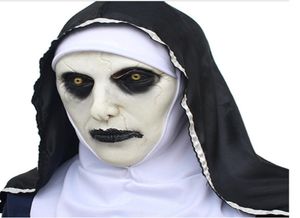 The Nun Valak Mask Deluxe Latex Scary Full Head Halloween Cosplay Costume Accessory Halloween Party Masks RRA21409844756