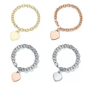 Bracelet em forma de pulseira em forma de cora￧￣o Moda Ladies Moda do Dia dos Namorados A￧o inoxid￡vel A￧o j￳ias da moda Multi-cor opcional