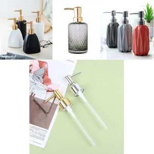 Storage Bottles Metal DIY Soap Pump Liquid Lotion Dispenser Replacement Head Jar Tube 28 Thread Standard Cap