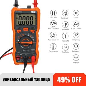 RICHMETERS Multimetro RM113D Multimetro Tester Digitale 6000 Conti Gamma Automatica Misurazione della Temperatura della Tensione AC/DC