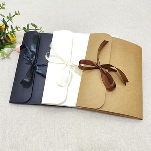 Gift Wrap Brand 24 18 0.7Envelope Kraft Paper Bag DIY Collection File For Silk Scarf Love Letter Wedding Flat Box Packaging