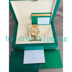 2023 NOWOŚĆ klasycznego Mens Watch Automatyczny ruch 40 mm szampana złota diamentowy czas ramki stalowej stali nierdzewnej Stylowe zegarki Montre de Luxe