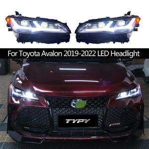 Foggy str￥lkastare Montering Dynamisk streamer LED Dayming Light f￶r Toyota Avalon Car Front Lamp Lighting Accessories