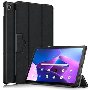 Leather Cases For Lenovo Tab M10 Plus 3rd Gen TB-125F TB-128F 10.6" Case Smart Slim Protective Fold Cover Tablet Auto Sleep Wake Function