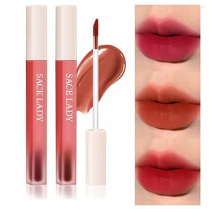 Lip Gloss 5 Colors Nude Matte Liquid Lipstick Makeup Long Lipgloss Pink Tint Batom Sexy Waterproof Lasting Beauty Red P3B3