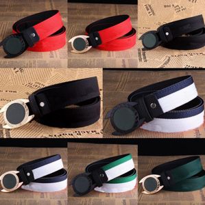 Fashion Stripe Canvas Belts Metal Buckle Men Designers Belt Classic Leisure Multi-Style Letter Waistband Versatile Jeans Waist Belt Gift Accessories